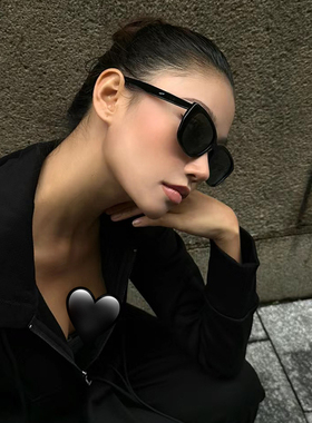 韩版复古方形太阳眼镜女