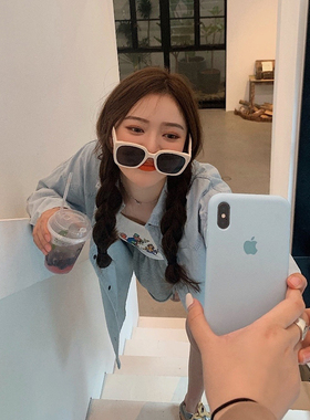 方形大框太阳眼镜防晒潮拍ins