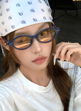 2025新款复古小框猫眼墨镜女