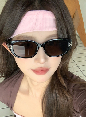 韩版复古多边形大框太阳眼镜女潮