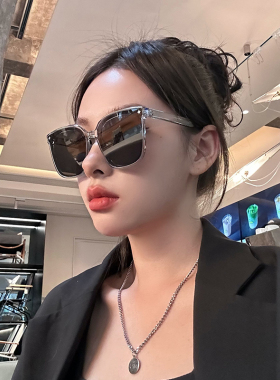 网红透明灰色太阳镜女高级感ins