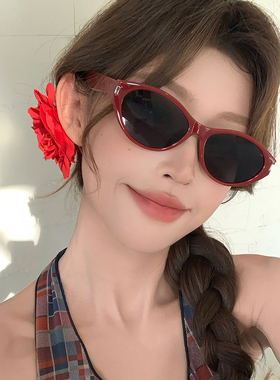 2025新款GM红色猫眼墨镜女