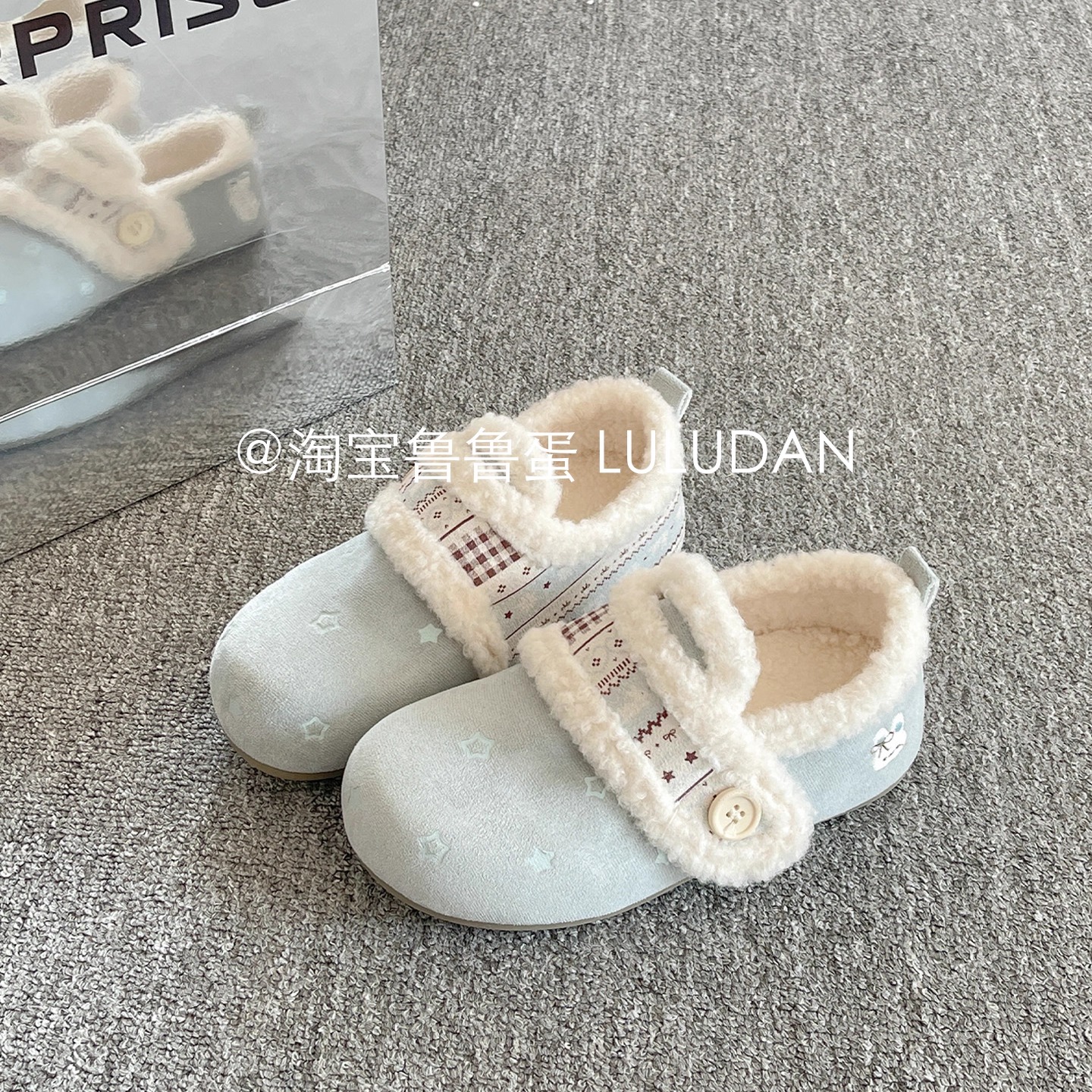 鲁鲁蛋 毛毛加绒勃肯鞋女2025新款冬季复古保暖二棉鞋厚底小白鞋 - 图3