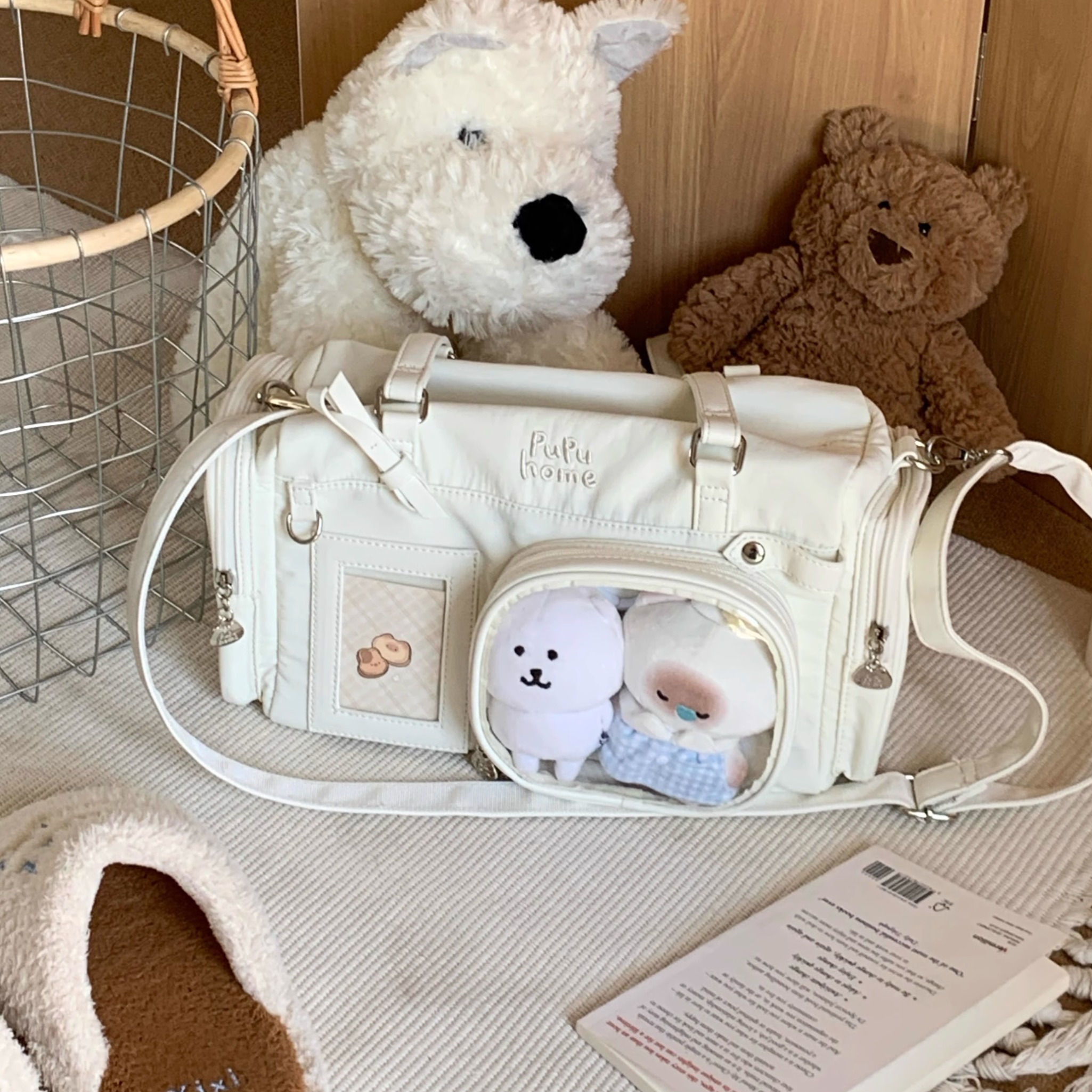 原创正版井井肥士顿X馒头猫pupu联名款痛包 - 图2