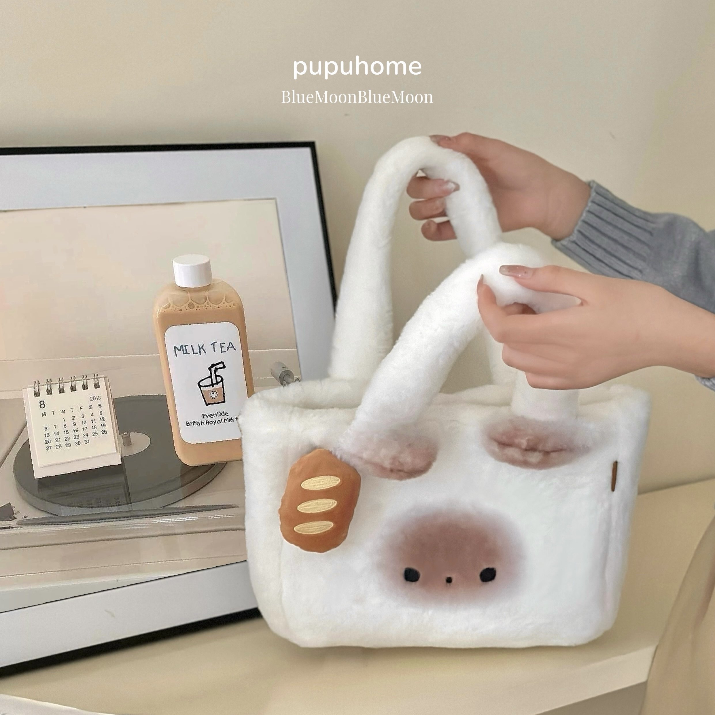 馒头猫pup正品毛绒手提包斜挎单肩包通勤日常可爱冬日少女小猫包,淘宝优惠券,粉丝福利购,淘宝优惠卷