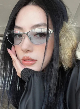 新款太阳镜骑行眼镜金属方圆脸