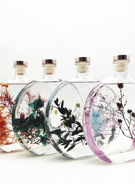 diy浮游花自制家居精油香薰瓶