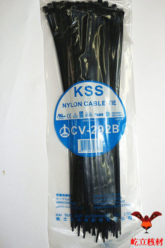 热卖台湾正品 KSS尼龙扎带CV-292B黑色/白色 原装进口 3.6*292 - 图0