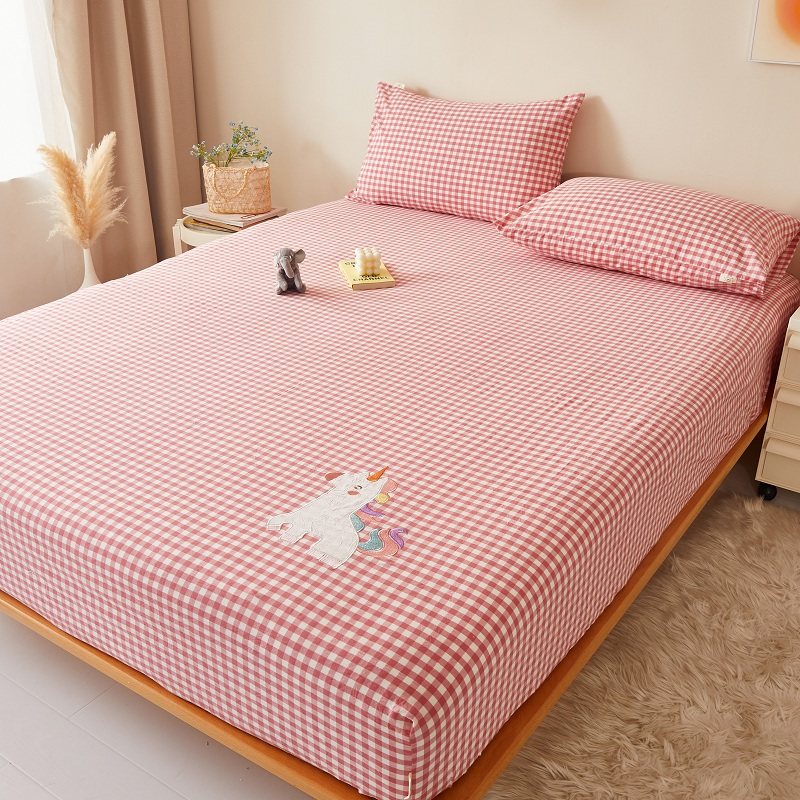 无印良品全棉床笠单件卡通水洗棉单人学生床单套1.35m1.8纯棉床罩,淘宝优惠券,粉丝福利购,淘宝优惠卷