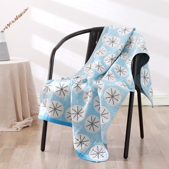 无印良品新款全棉四层纱布浴巾家用纯棉吸水速干不掉毛男女挡风毯