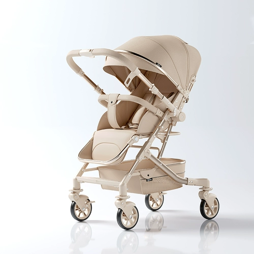 flykids Детская амортизирующая коляска с сидением для новорожденных, можно сидеть и лежать