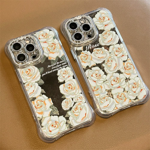 Apple, белые совместимые защитные очки, чехол для телефона, iPhone 12/13, зеркальный эффект, iphone, 15promax