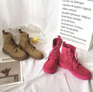 韩版ins风复古厚底马丁靴