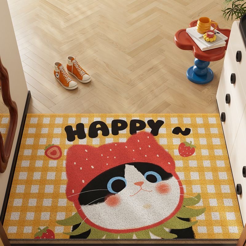 卡通入户门丝圈地垫进门耐脏易打理脚垫子玄关耐磨家用门垫可裁剪,淘宝优惠券,粉丝福利购,淘宝优惠卷
