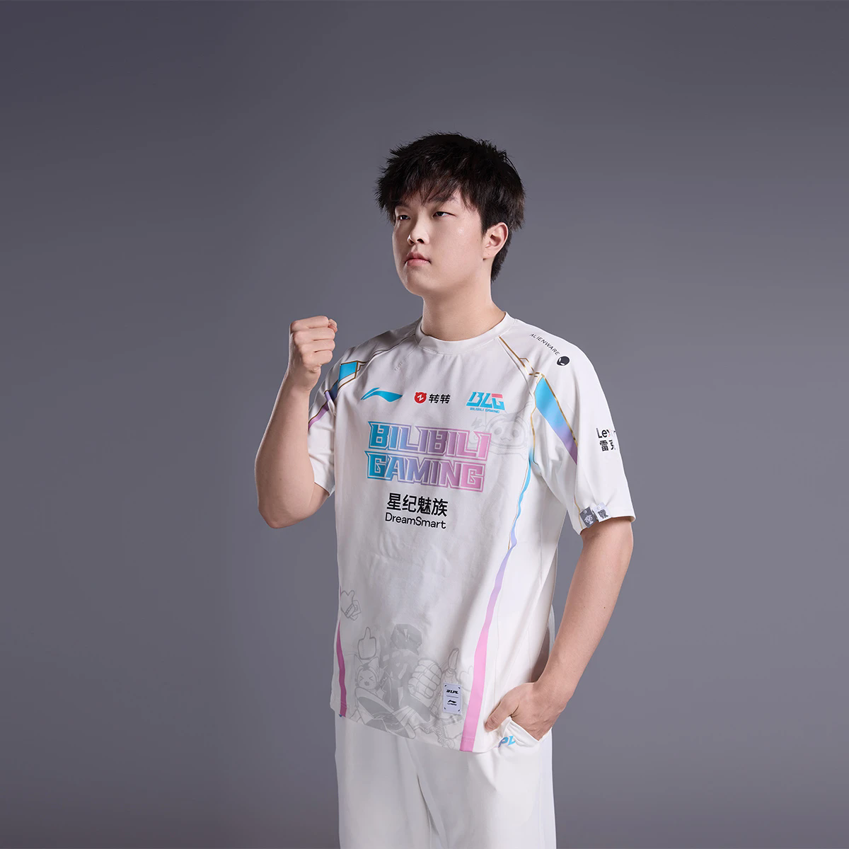 李宁LPL 2025赛季BLG战队经典队服男女同款夜光短袖T恤ATSU667 - 图3
