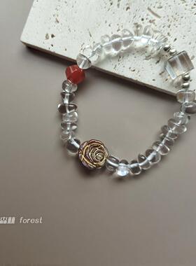 原创女生手链天然石水晶设计感