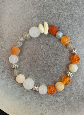 【光年之外】原创小众星球男女手链礼物情侣天然石手链