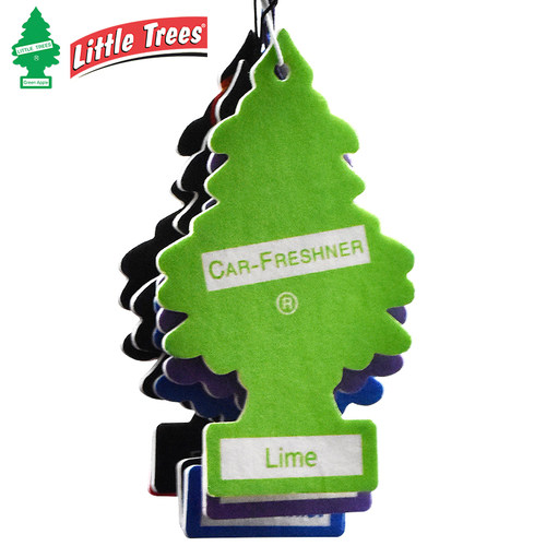 汽车香片美国小树little trees装饰车用香薰香膏车载香水挂件12片 - 图0
