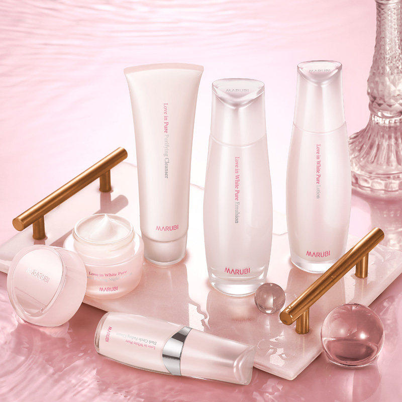 丸美纯白色之恋套装美白补水化妆女 欧玉美化妆品面部护理套装