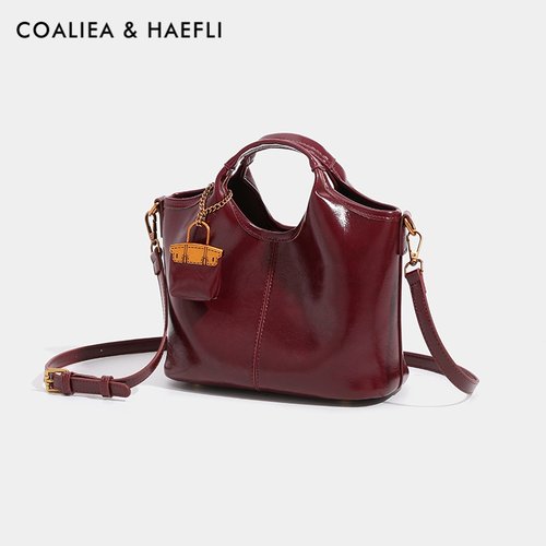 香港品牌红色新娘结婚包包女小众高级感手提包百搭通勤单肩斜挎包 - 图0