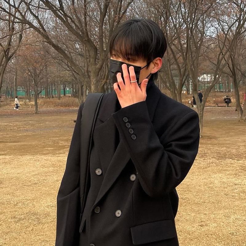 秋冬男款毛呢大衣男长款过膝宽松双排扣韩版呢子风衣外套冬季加厚,淘宝优惠券,粉丝福利购,淘宝优惠卷