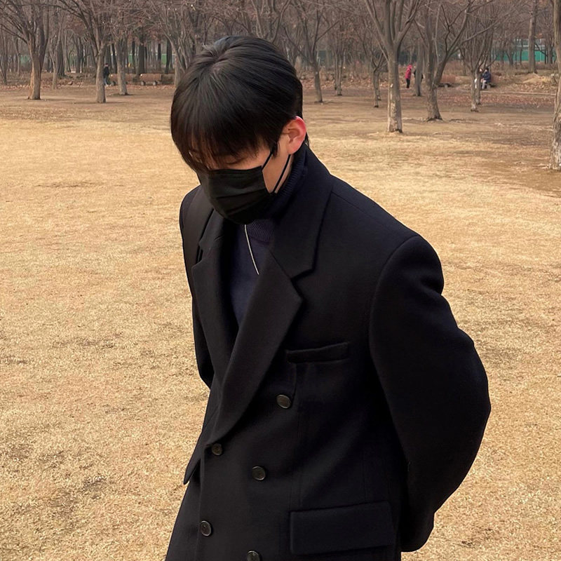 秋冬男款毛呢大衣男长款过膝宽松双排扣韩版呢子风衣外套冬季加厚,淘宝优惠券,粉丝福利购,淘宝优惠卷