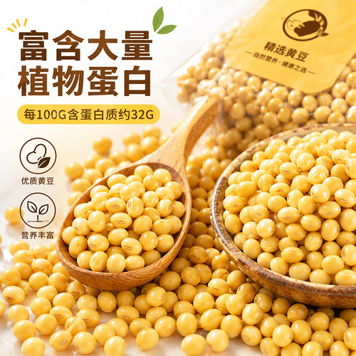 太朴有机会 新粮 贵州小黄豆打豆浆专用非转基因豆子大豆农家自种 - 图1