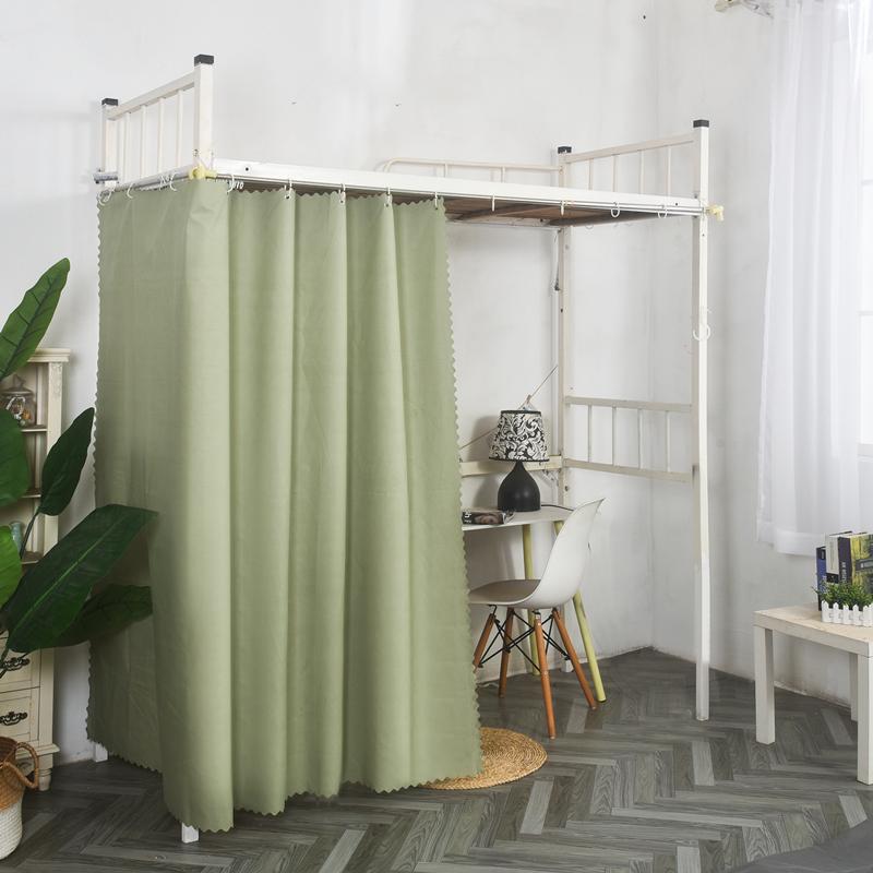 纯色遮光帘上铺下桌大学生床帘桌帘隐私帘宿舍下铺遮挡帘防风挡灰 - 图0