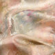 ເຄື່ອງນຸ່ງລະດູຮ້ອນເອີຣົບ New Monet Garden ຮູບແບບຈີນໃຫມ່ Oblique Placket Button Glossy Slim Fit Stand Collar Top ສໍາລັບແມ່ຍິງ