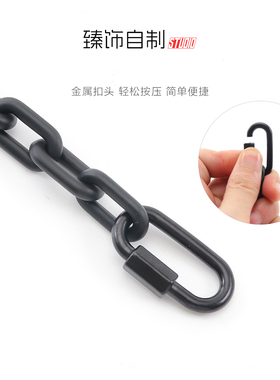 走秀款装饰链条橙色黑色有一点酷