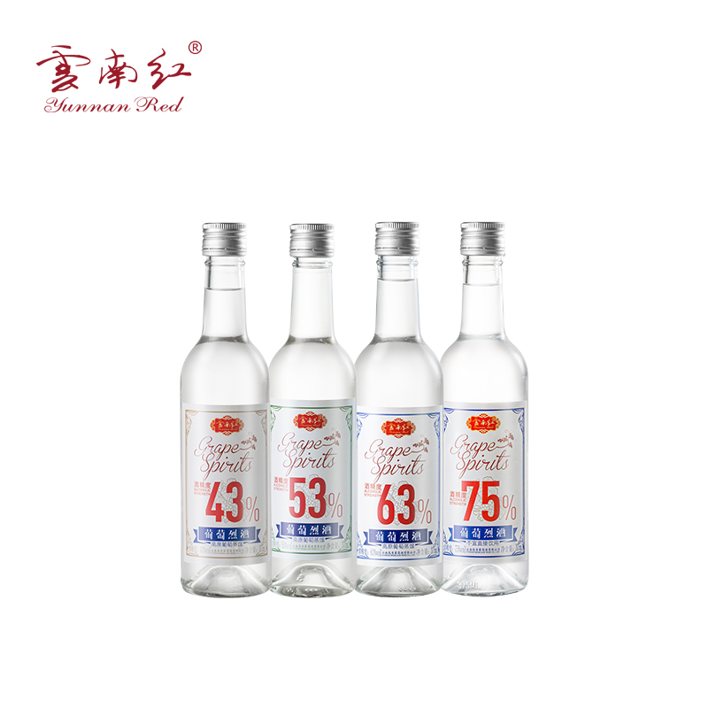 云南红43度高度葡萄烈酒简装-高原葡萄酒庄单支375ml1元1度 - 图2