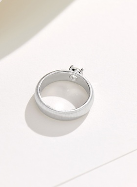 50分全手工拉丝钻戒织金高级感