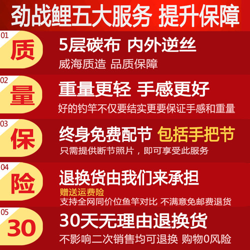 鲫鱼竿钓鱼竿手杆超轻手感超硬超细碳素台钓竿28调19野钓4.5米5.4-图0