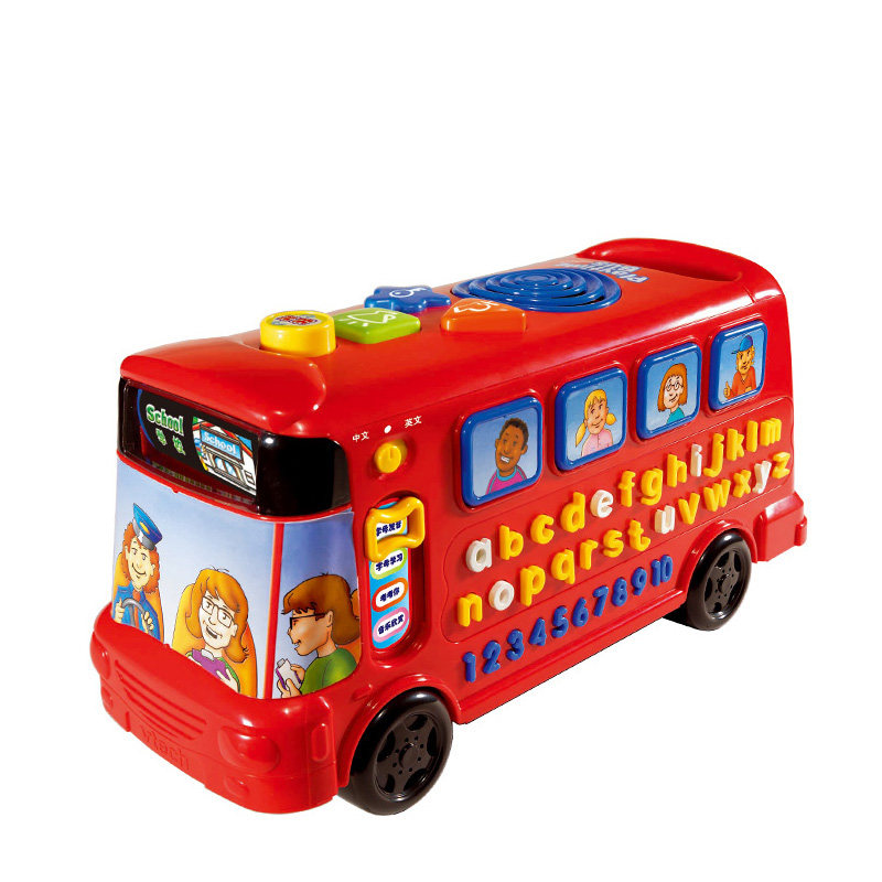 伟易达儿童玩具车学英语早教字母巴士双语早教学习汽车益智玩具 - 图0