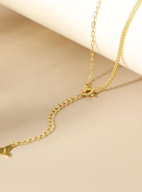 925纯银项链女王头像女毛衣链秋冬轻奢高级感小众设计ins饰品配饰