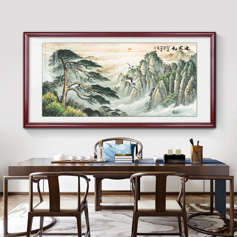 国画万里江山长城画靠山图山水画办公室挂画老板客厅会议室背景墙_虎窝淘