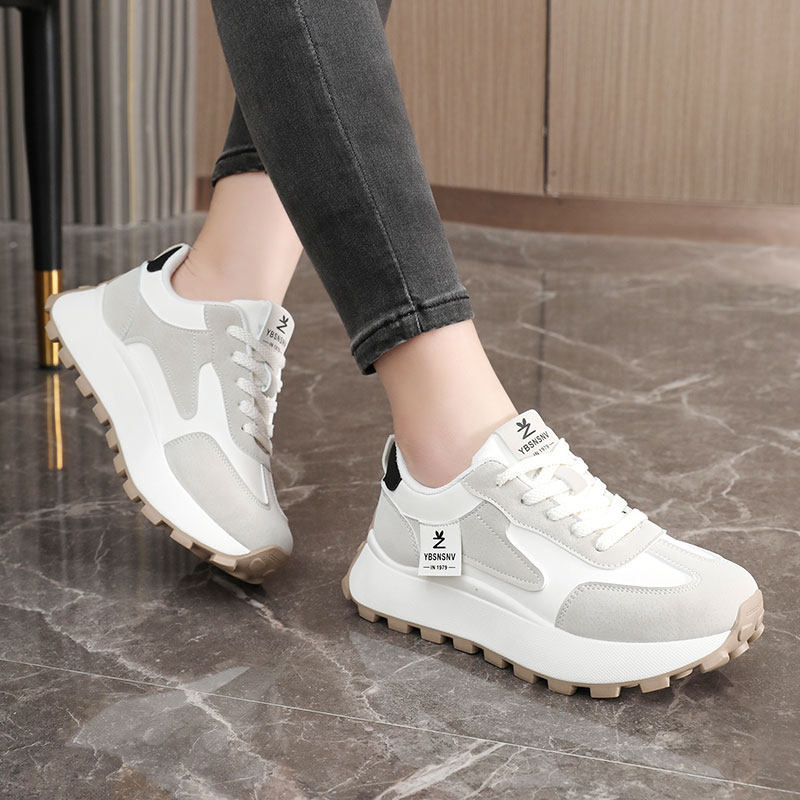 新款透气小白鞋2025春秋季耐磨休闲薄底增高韩版板鞋学院潮,淘宝优惠券,粉丝福利购,淘宝优惠卷