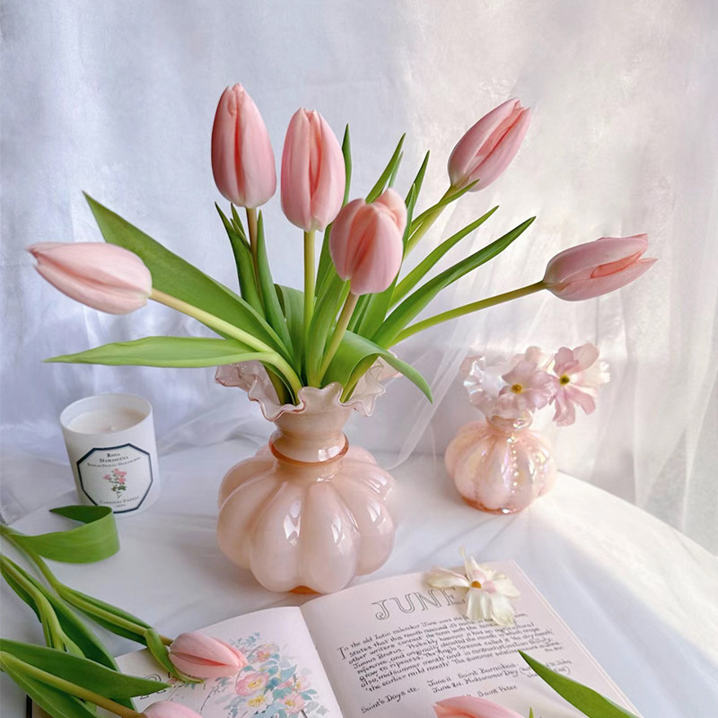 a级粉色郁金香鲜花水培插花云南直发鲜切花手捧花花束贝尔郁金香,淘宝优惠券,粉丝福利购,淘宝优惠卷