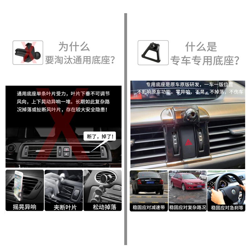 适用马自达6昂克赛拉3阿特兹cx-4 cx-5 cx30 cx8车载手机支架底座 - 图1