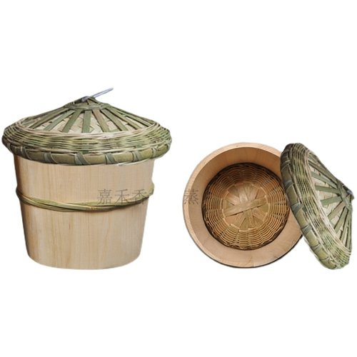 贵州木桶蒸饭家用杉木蒸饭木桶家用商用农村甑子商用大号小号蒸桶 - 图1