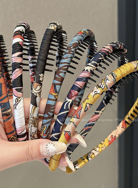 韩系碎发整理神器头箍女高颅顶日常外戴发卡洗脸不勒压发发箍头饰