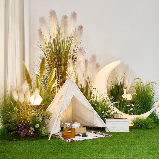 Natural style simulated green plant landscaping combination