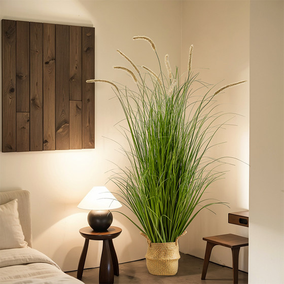 Xiaohongshu’s hot model simulated green green foxtail grass decoration