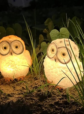 小红书博主推荐庭院猫头鹰灯