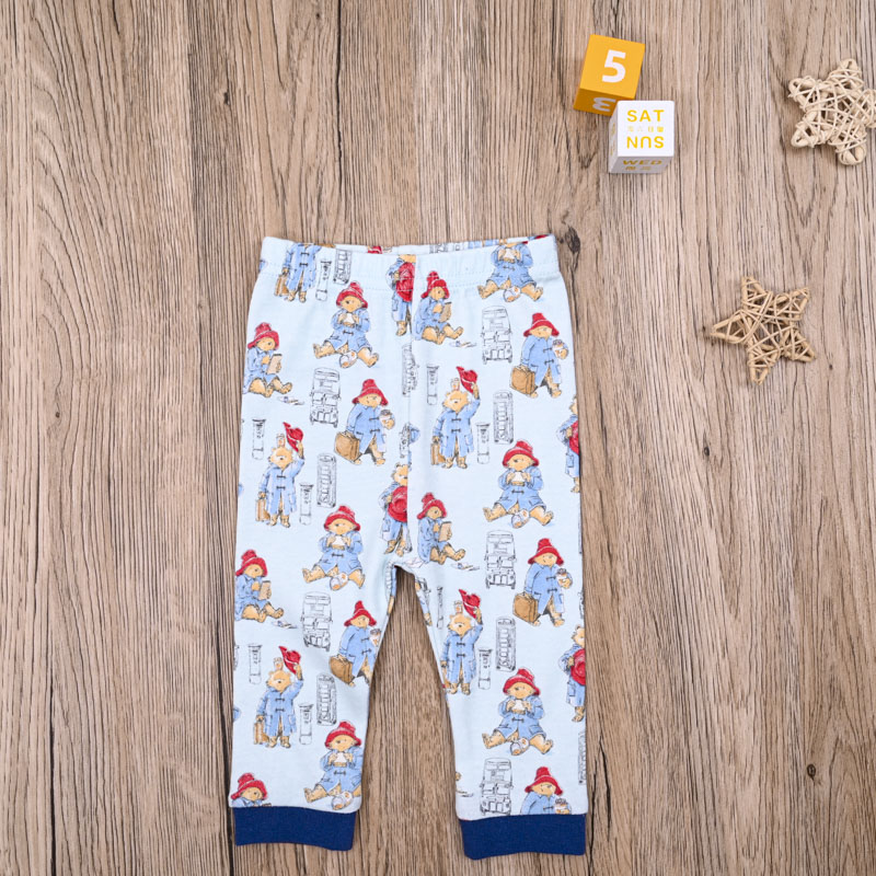 外贸欧美 男宝春秋纯棉长袖T恤上衣家居长裤连帽毛绒睡袍三件套装 - 图3