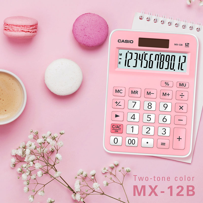 casio/卡西欧计算器MX-12B办公计算器文具用品学生财务用会计用零售小号送礼计算机