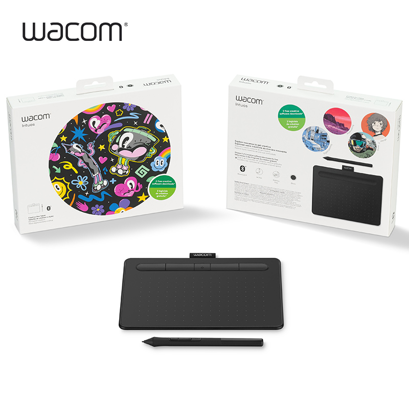 【品牌直营】Wacom数位板CTL4100WL影拓手绘板无线蓝牙电脑绘画板-图3