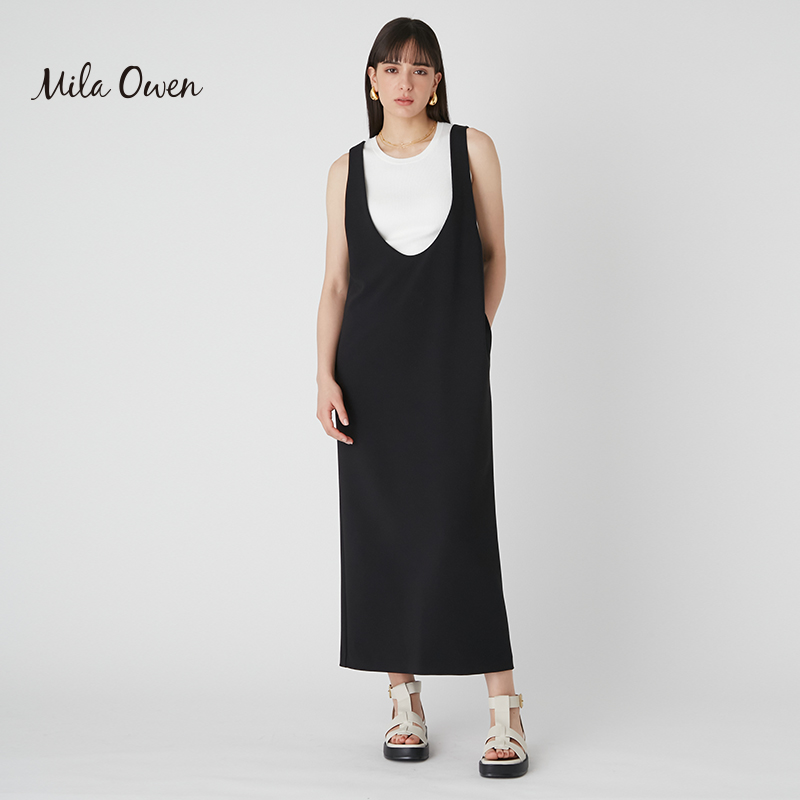 Mila Owen 2023夏季新款日系针织背心套装连衣裙女09WFO234031 - 图2