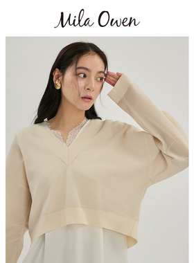 Mila Owen26秋冬新品时尚优雅金属光泽大廓形耳夹耳饰09WGA264571