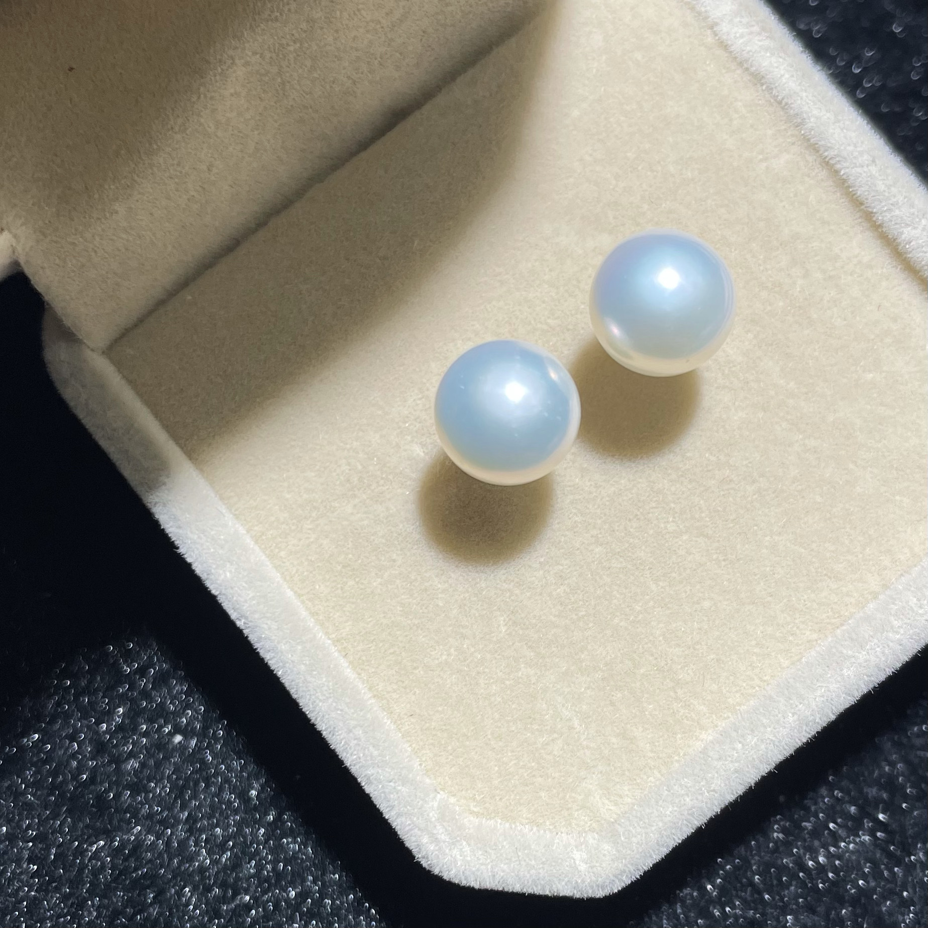 稀有天然金属怪色白色青光极强光无核淡水珍珠耳钉 诸暨珍珠耳饰,淘宝优惠券,粉丝福利购,淘宝优惠卷